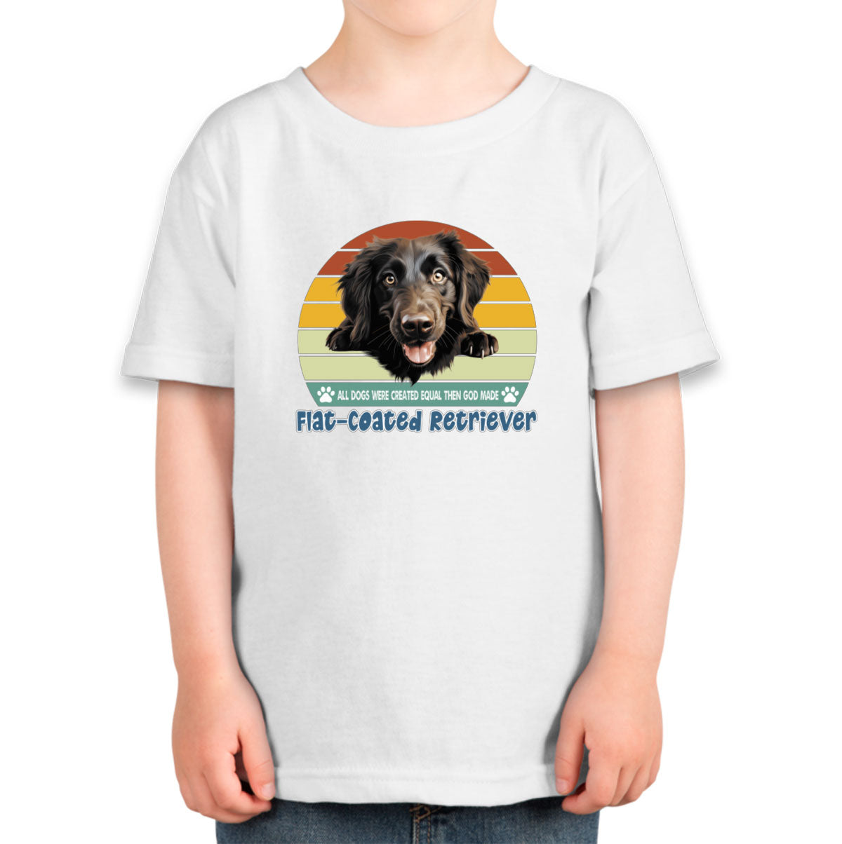 All Dogs Were Created Equal Flat-Coated Retriever Toddler T-shirt