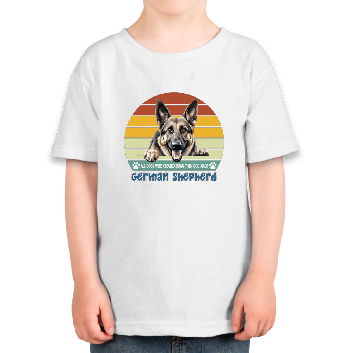 All Dogs Were Created Equal German Shepherd Toddler T-shirt