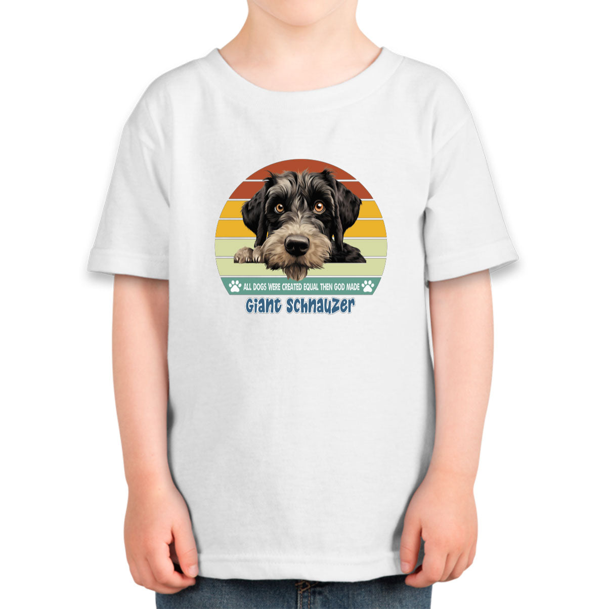 All Dogs Were Created Equal Giant Schnauzer Toddler T-shirt