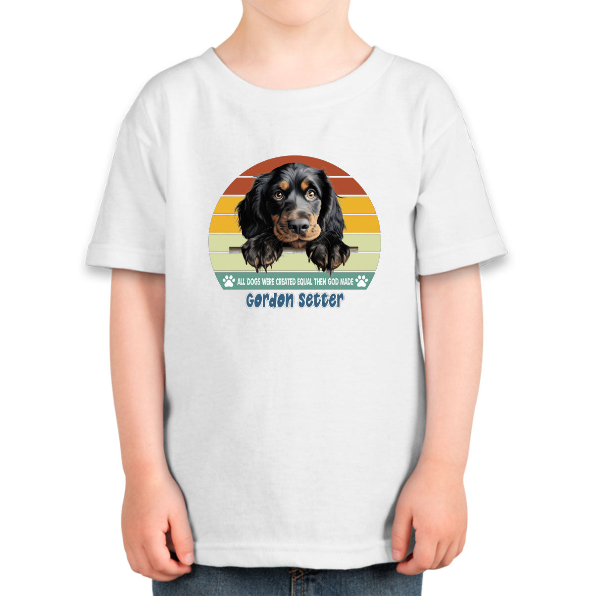 All Dogs Were Created Equal Gordon Setter Toddler T-shirt