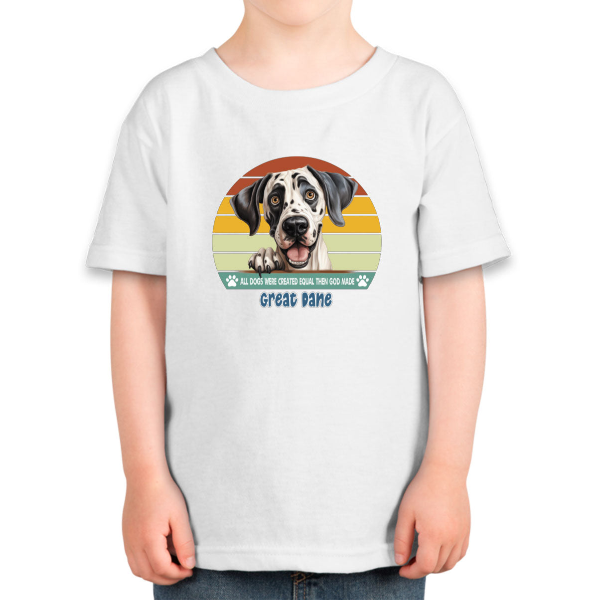 All Dogs Were Created Equal Great Dane Toddler T-shirt