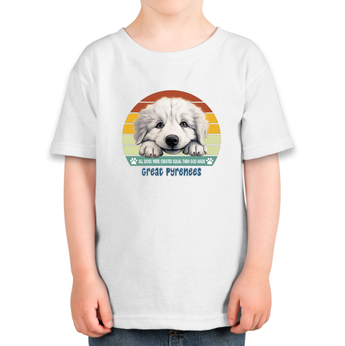 All Dogs Were Created Equal Great Pyrenees Toddler T-shirt