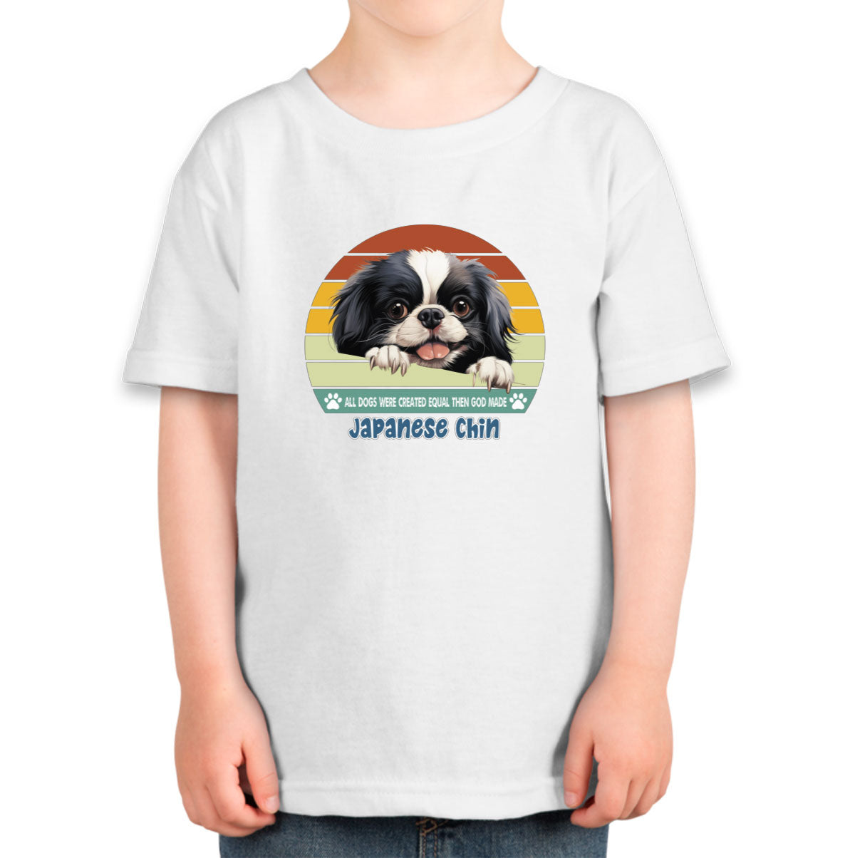 All Dogs Were Created Equal Japanese Chin Toddler T-shirt