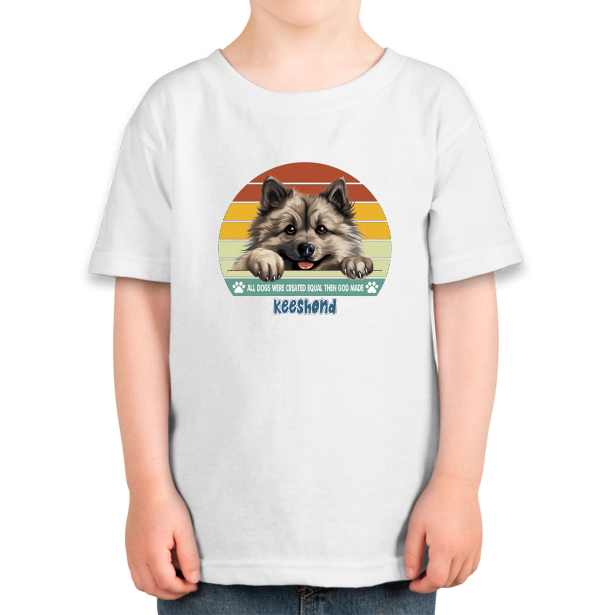 All Dogs Were Created Equal Keeshond Toddler T-shirt