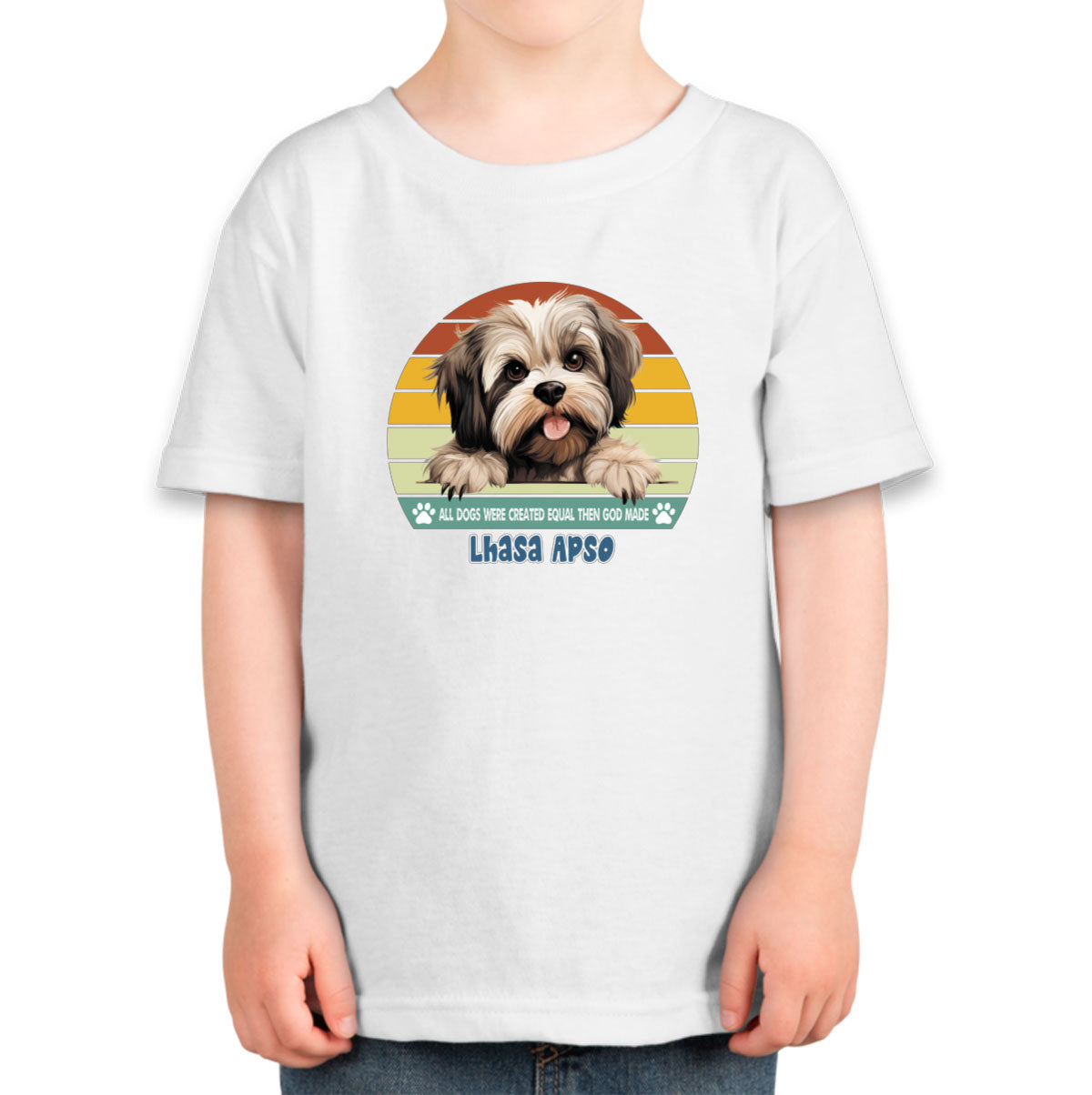 All Dogs Were Created Equal Lhasa Apso Toddler T-shirt