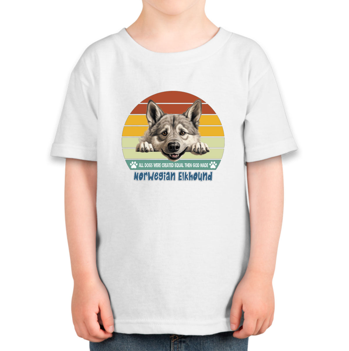 All Dogs Were Created Equal Norwegian Elkhound Toddler T-shirt
