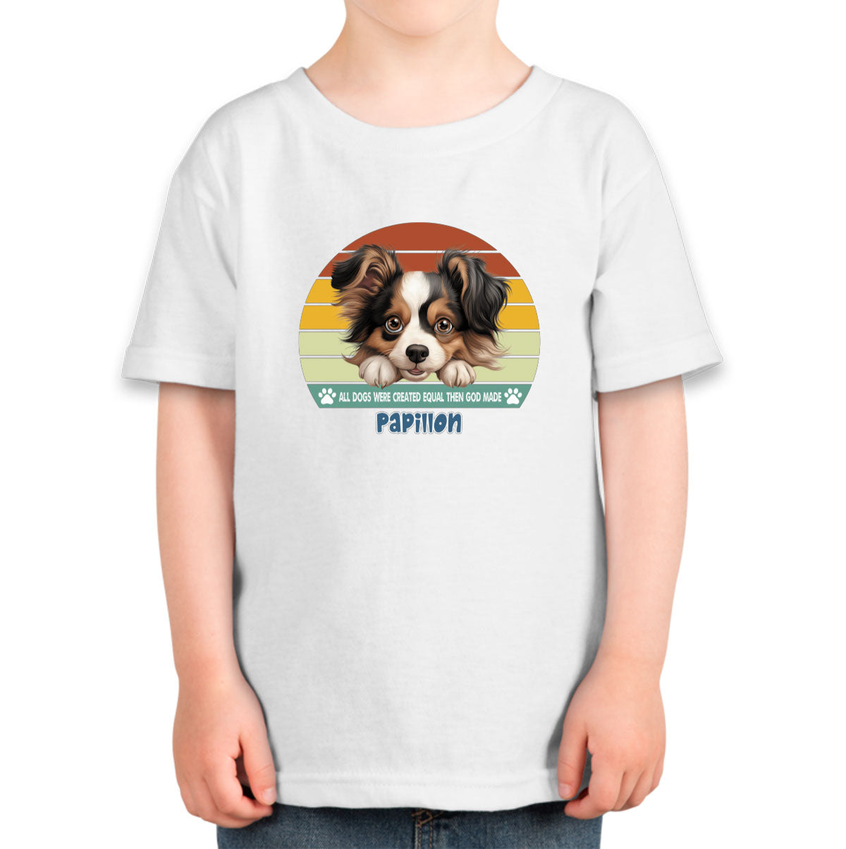 All Dogs Were Created Equal Papillon Toddler T-shirt
