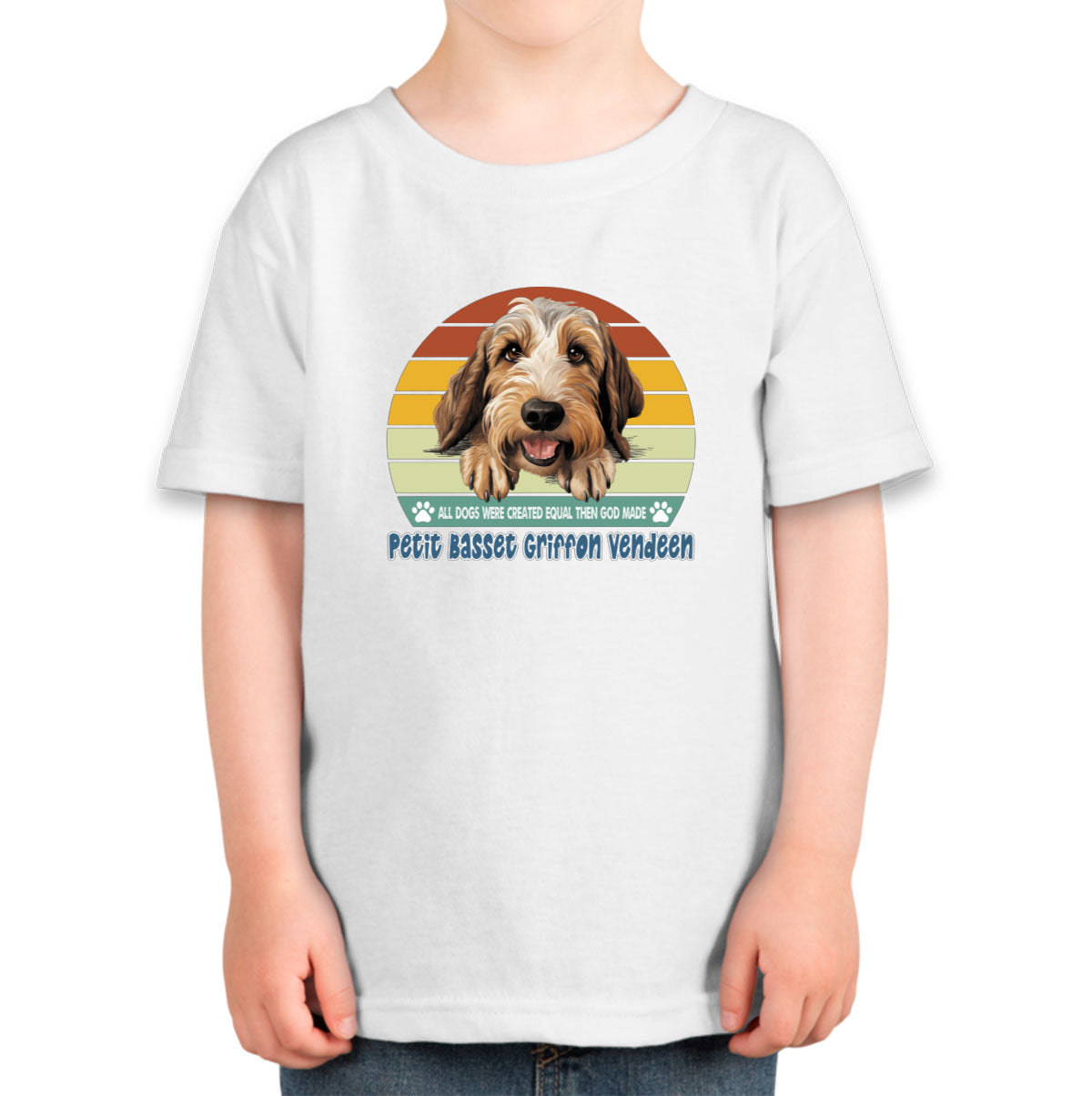 All Dogs Were Created Equal Petit Basset Griffon Vandeen Toddler T-shirt
