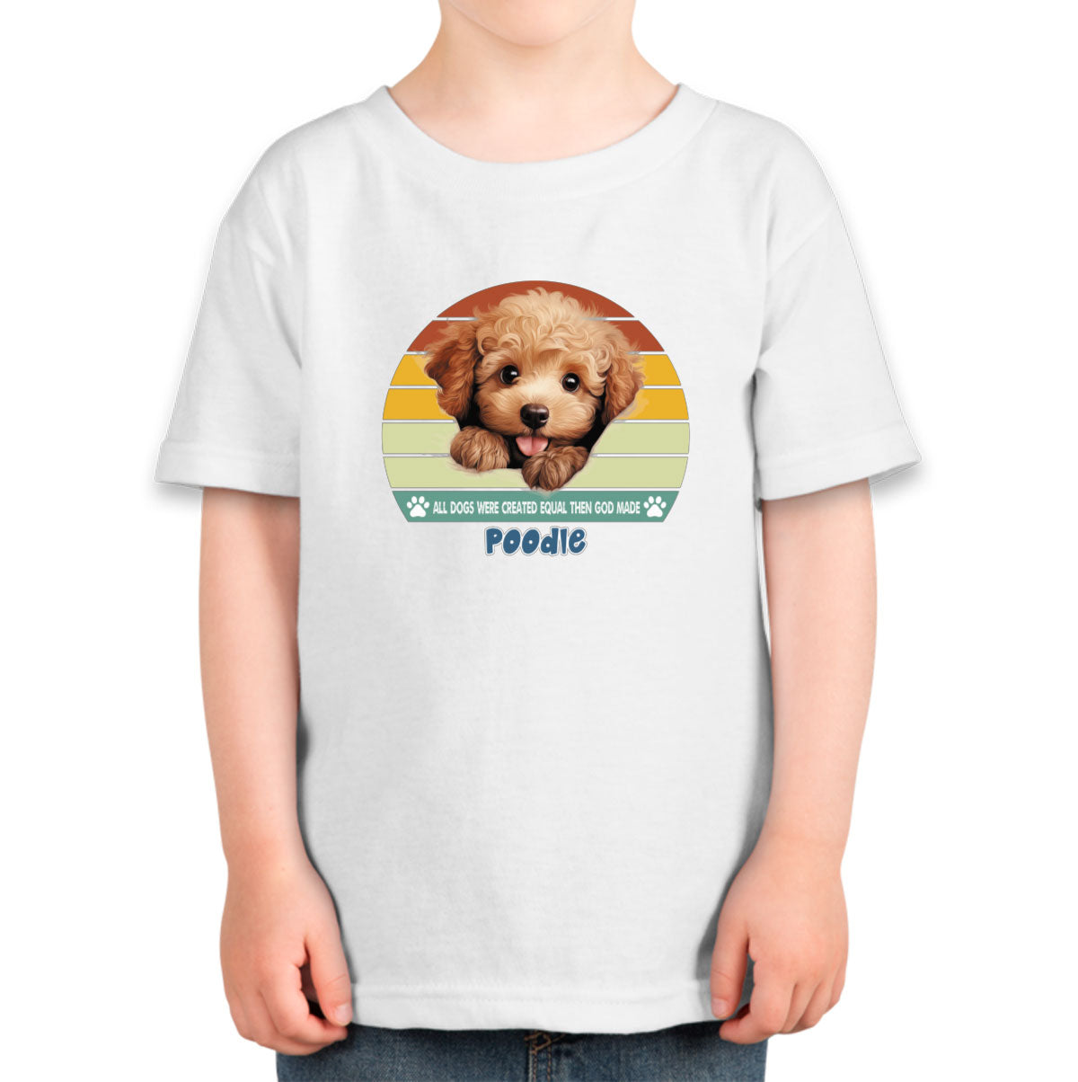All Dogs Were Created Equal Poodle Toddler T-shirt