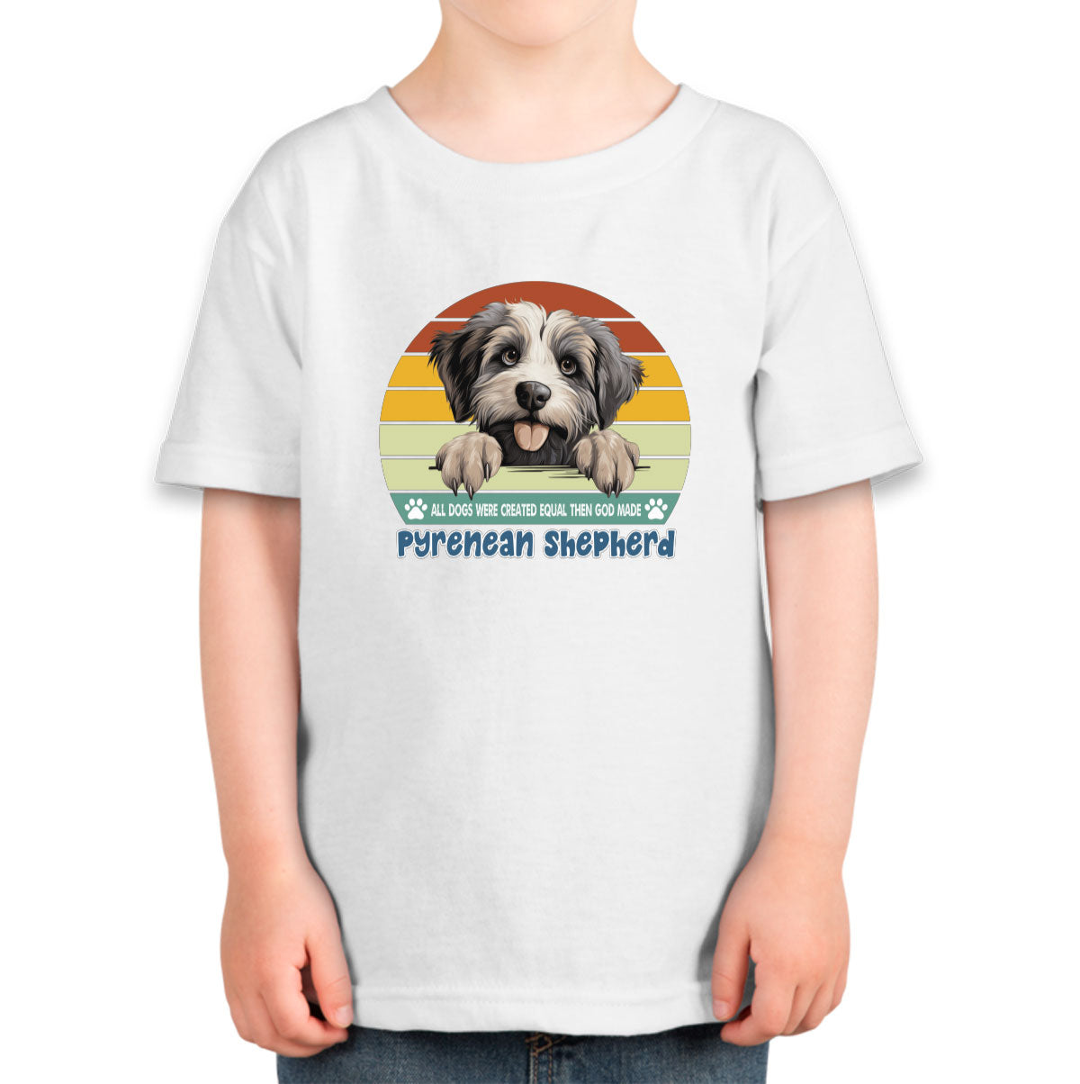 All Dogs Were Created Equal Pyrenean Shepherd Toddler T-shirt