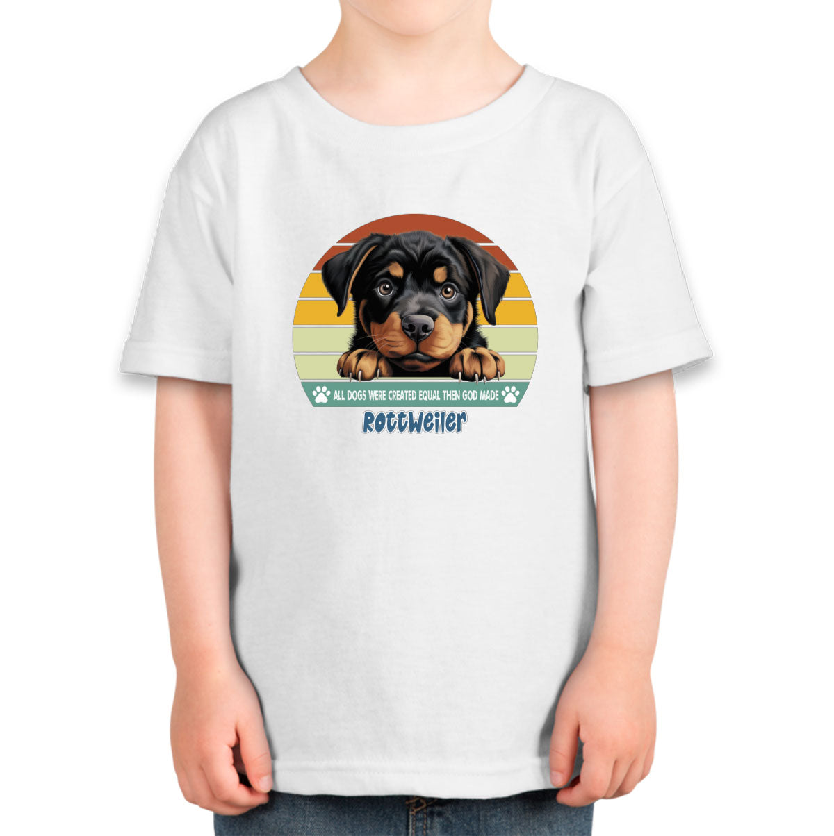 All Dogs Were Created Equal Rottweiler Toddler T-shirt