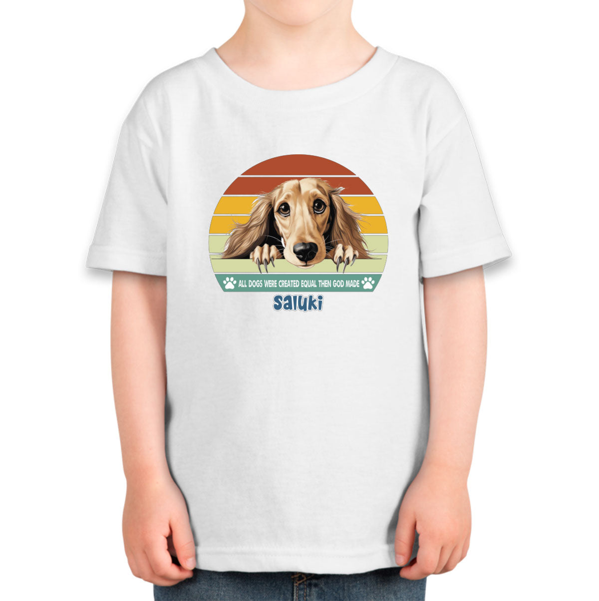 All Dogs Were Created Equal Saluki Toddler T-shirt