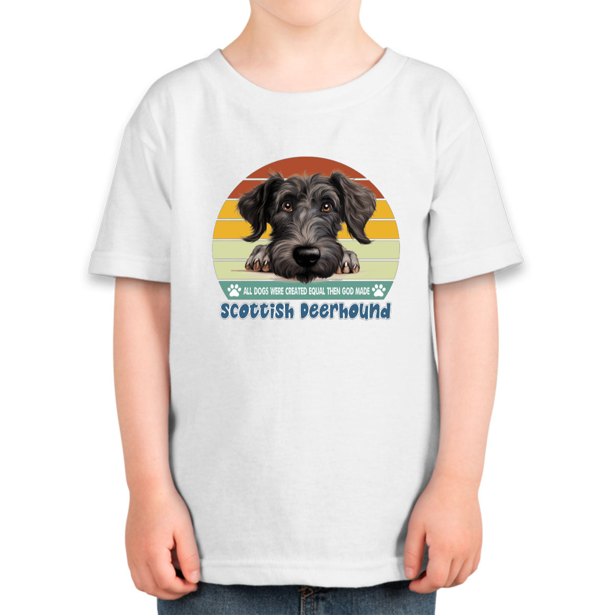 All Dogs Were Created Equal Scottish Deerhound Toddler T-shirt
