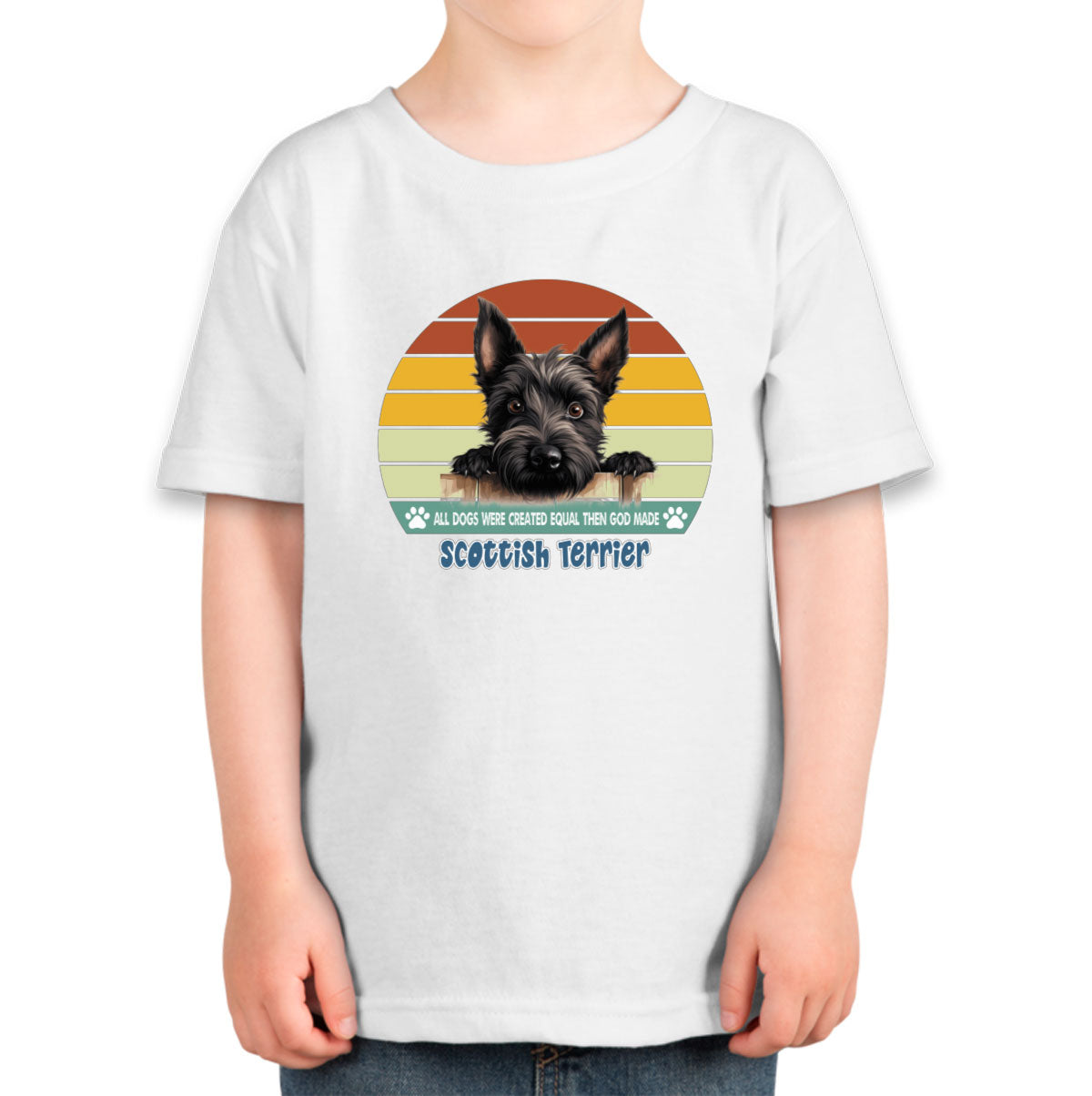 All Dogs Were Created Equal Scottish Terrier Toddler T-shirt