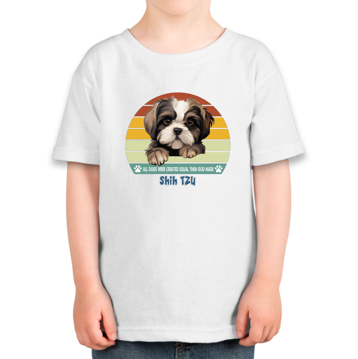All Dogs Were Created Equal Shih Tzu Toddler T-shirt