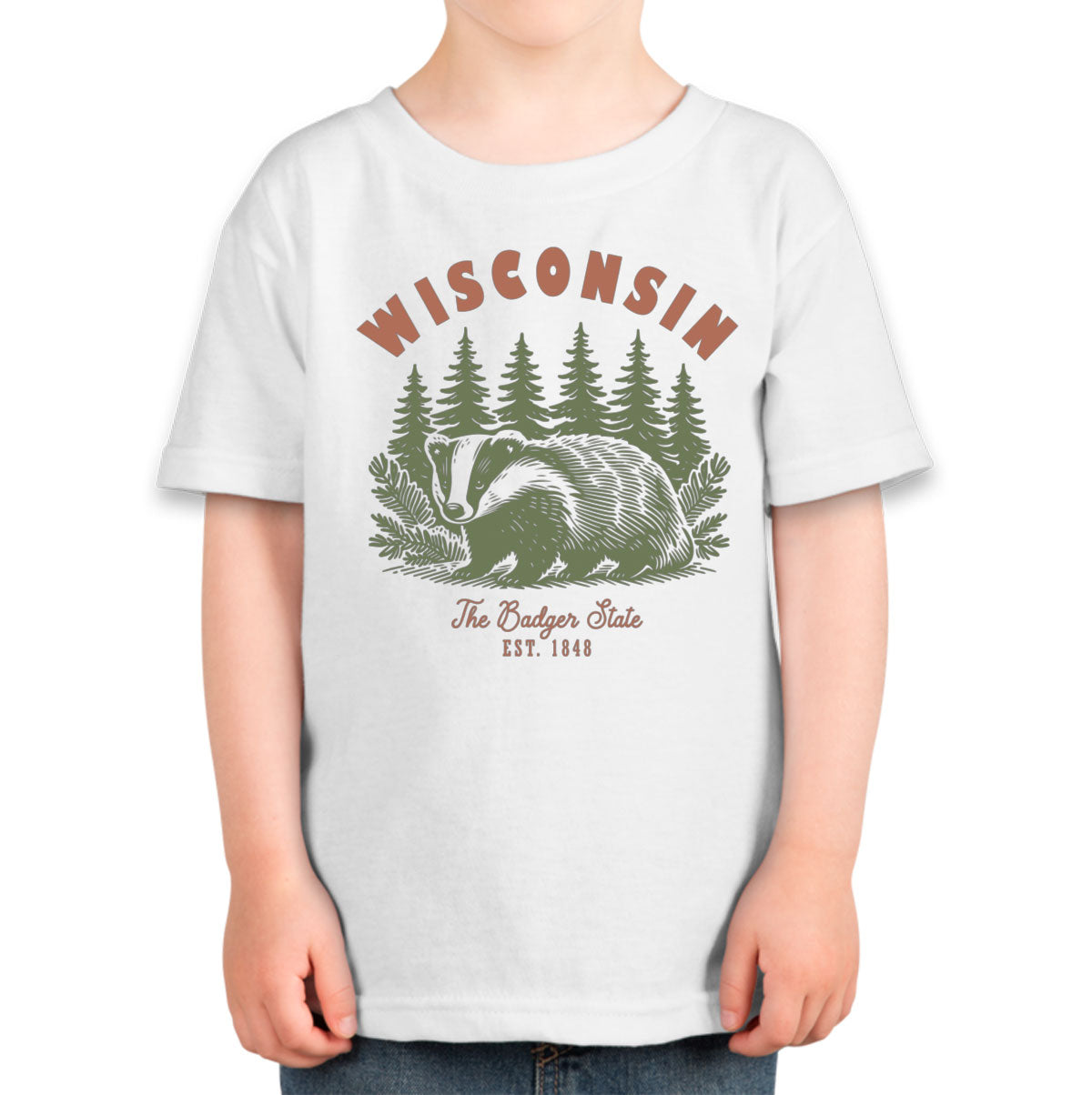 Wisconsin State Vintage Toddler T-shirt