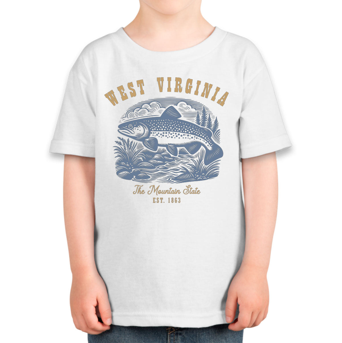 West Virginia State Vintage Toddler T-shirt