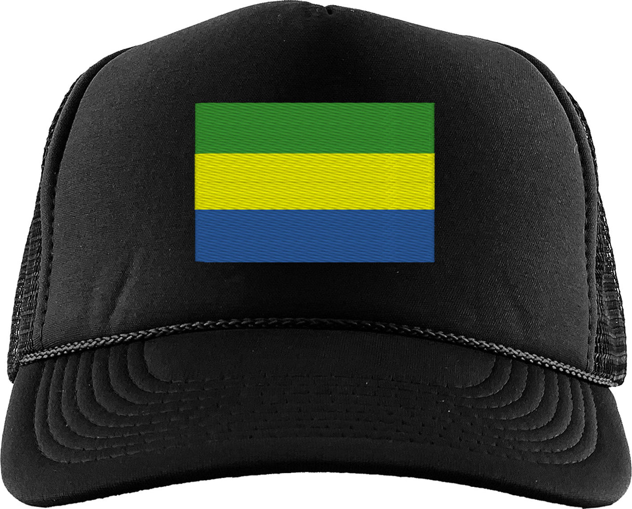 Gabon Flag Foam Trucker Hat