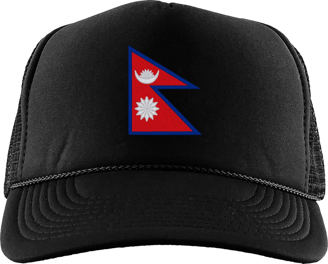 Nepal Flag Foam Trucker Hat