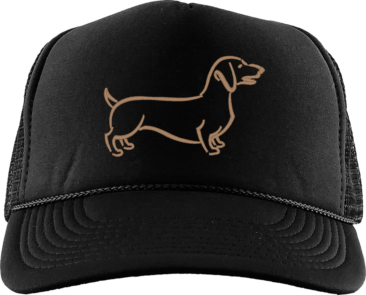 Dachshund Dog Silhouette Foam Trucker Hat