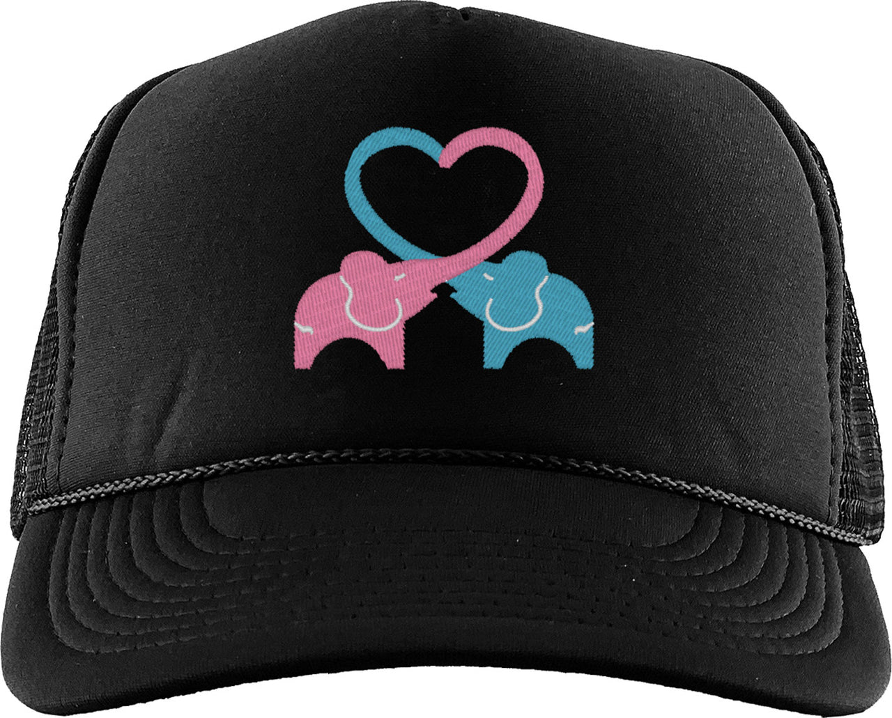 Elephant Hearts Foam Trucker Hat