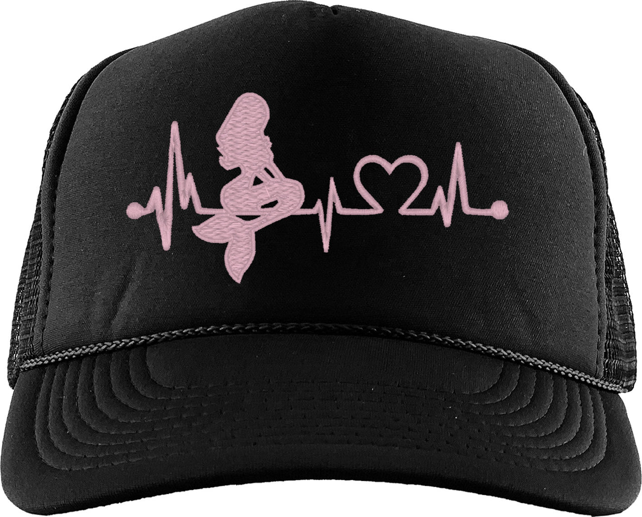 Mermaid Heartbeat Lifeline Foam Trucker Hat