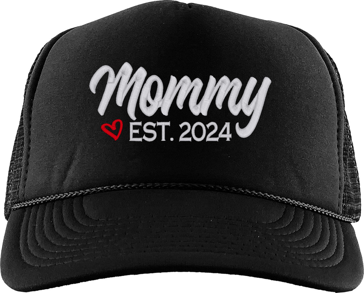 Mommy Established [Custom Year] Mother's Day Foam Trucker Hat