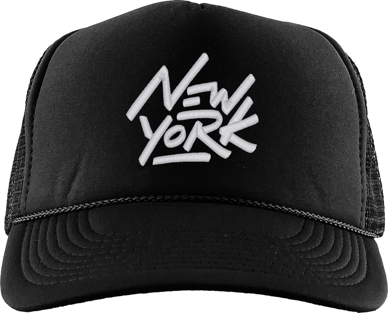 New York Typography Foam Trucker Hat