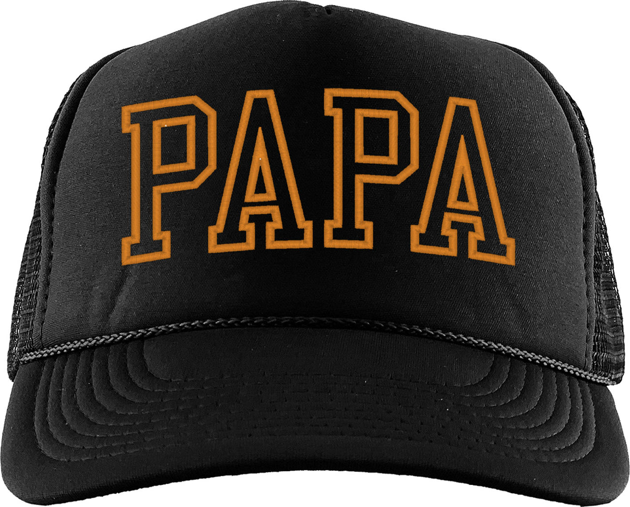 Papa Outline Typography Foam Trucker Hat