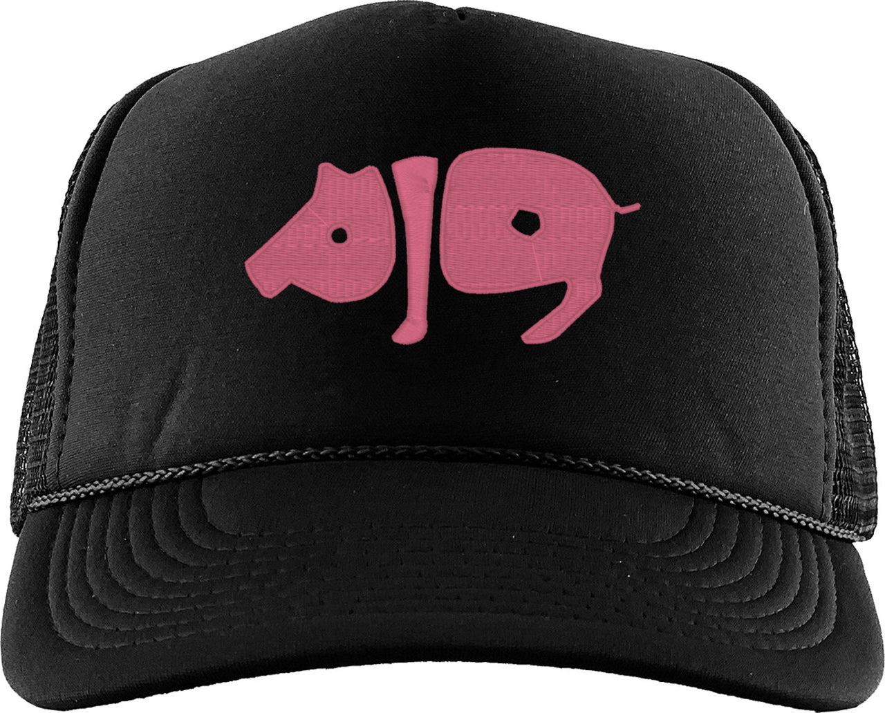 Pig Typography Foam Trucker Hat
