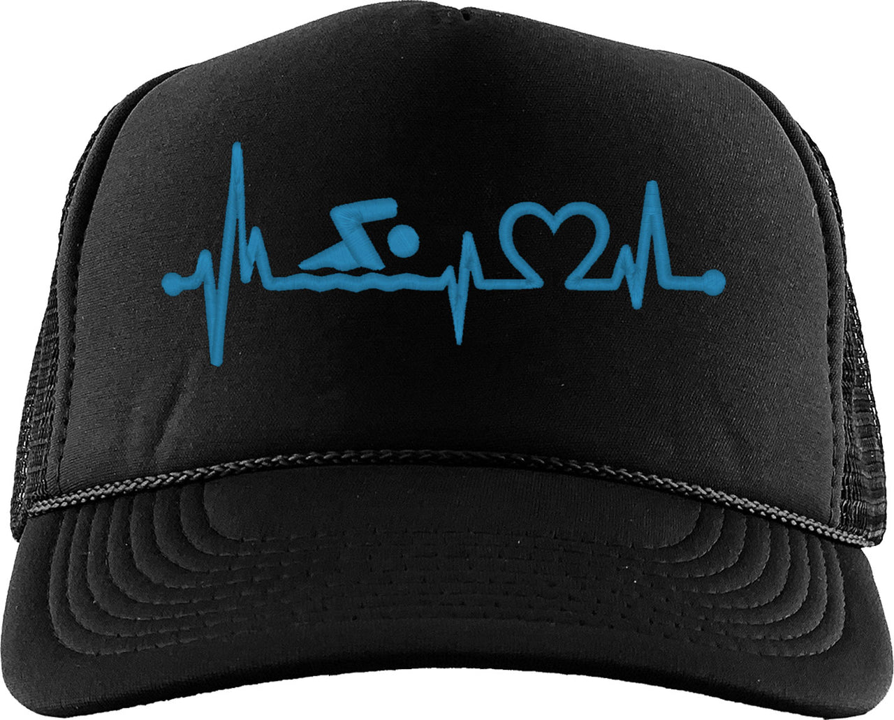 Swimming Heartbeat Lifeline Foam Trucker Hat