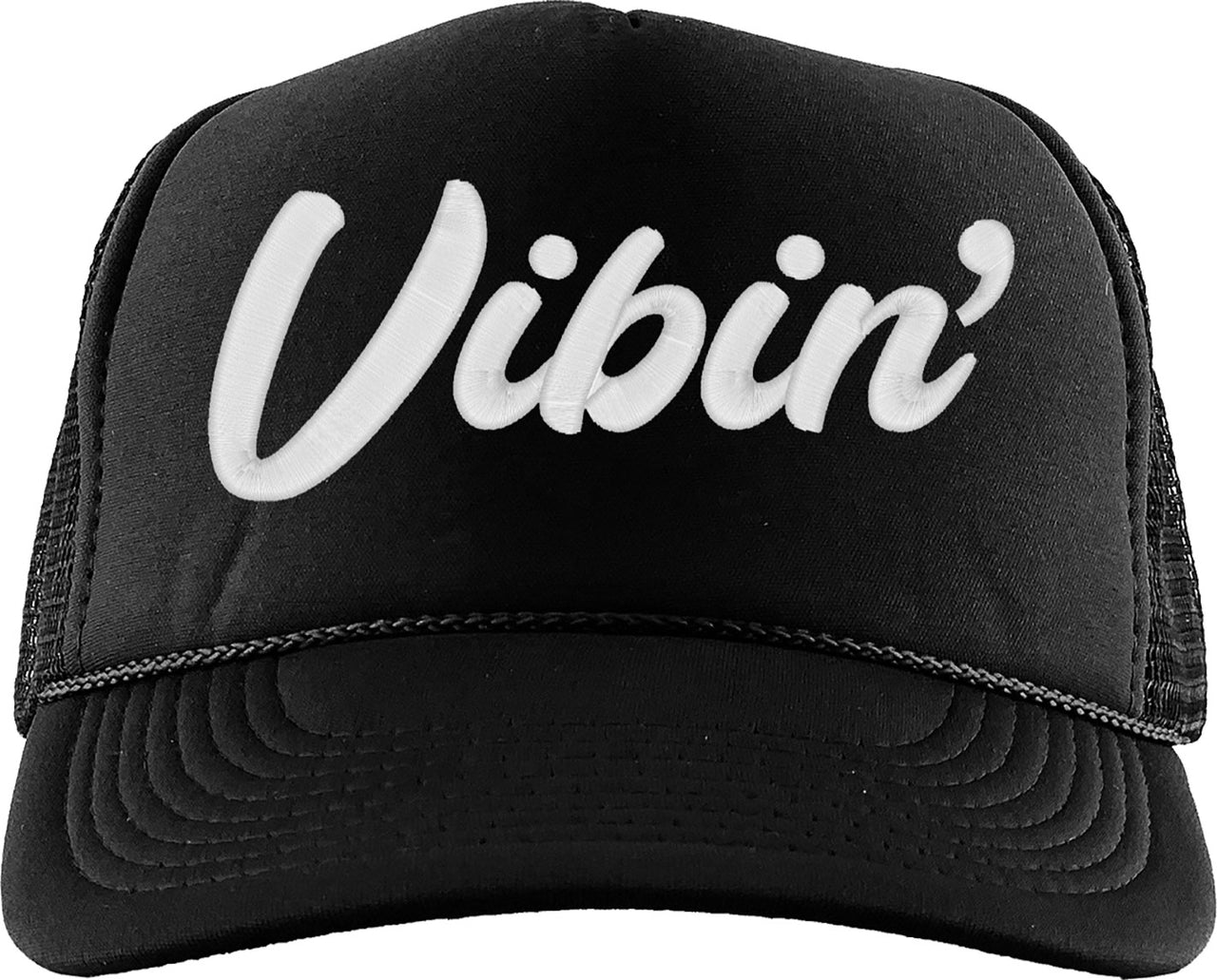 Vibin' Typography Foam Trucker Hat