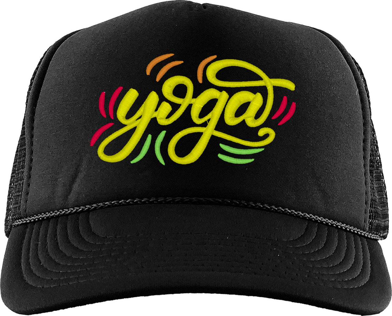 Yoga Typography Foam Trucker Hat