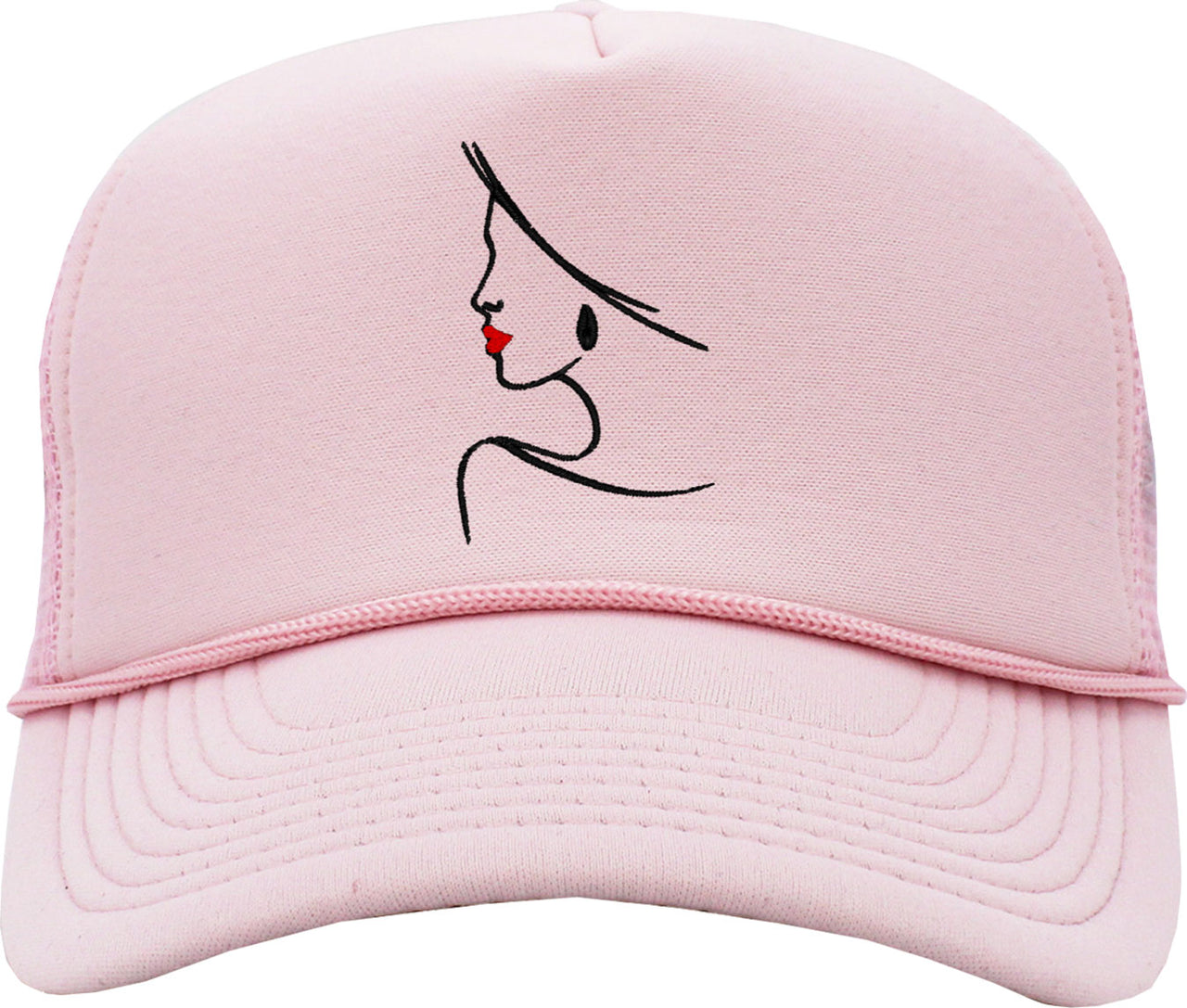 Beautiful Woman Drawing Foam Trucker Hat