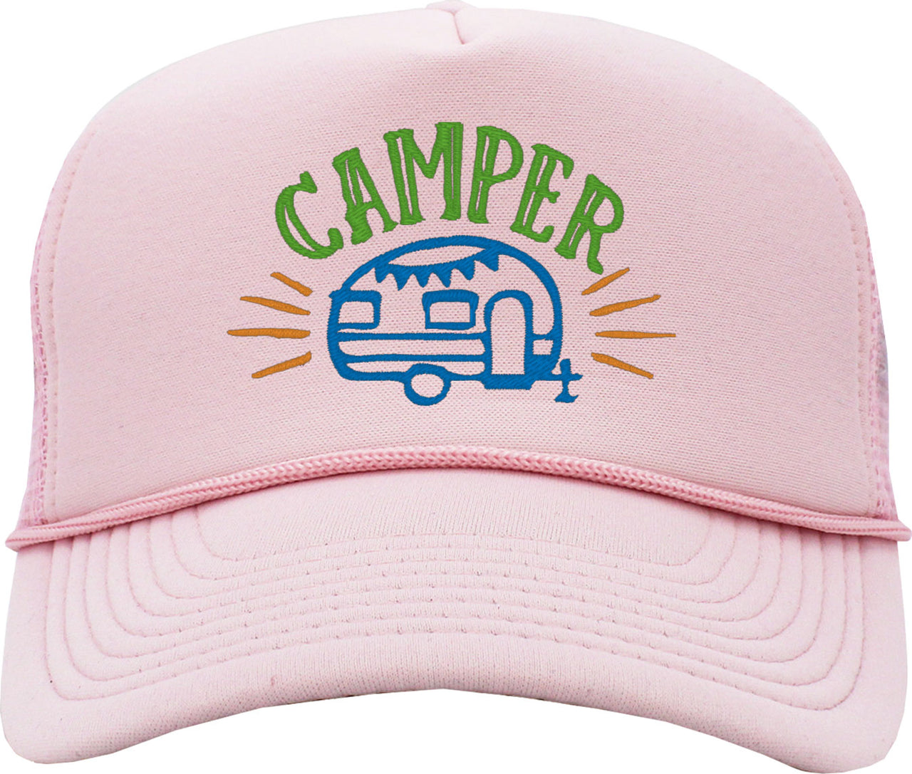 Camper Camping Caravan Foam Trucker Hat