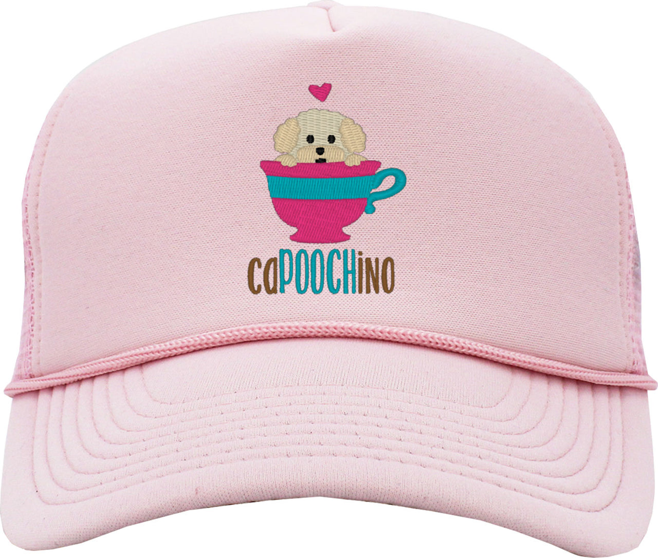 Capoochino Cute Dog Foam Trucker Hat