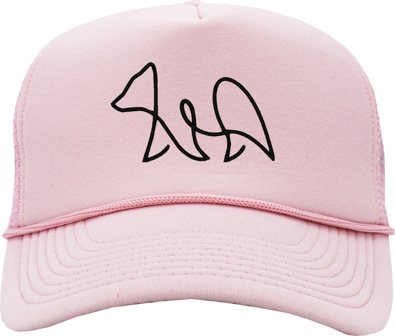 One Line Bear Drawing Foam Trucker Hat