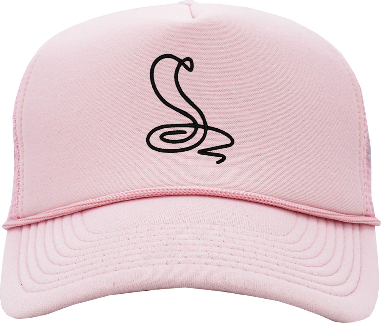 One Line Cobra Drawing Foam Trucker Hat