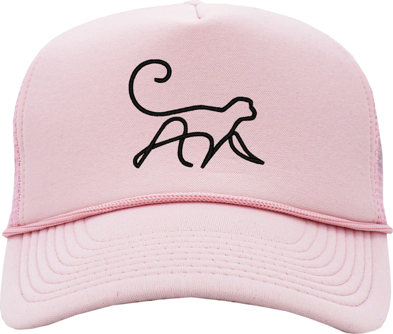 One Line Monkey Drawing Foam Trucker Hat