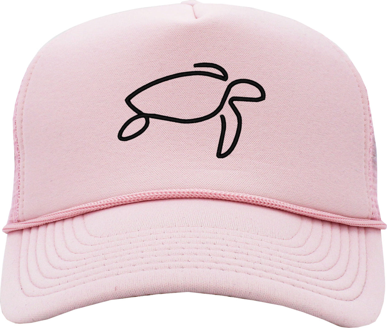 One Line Sea Turtle Drawing Foam Trucker Hat