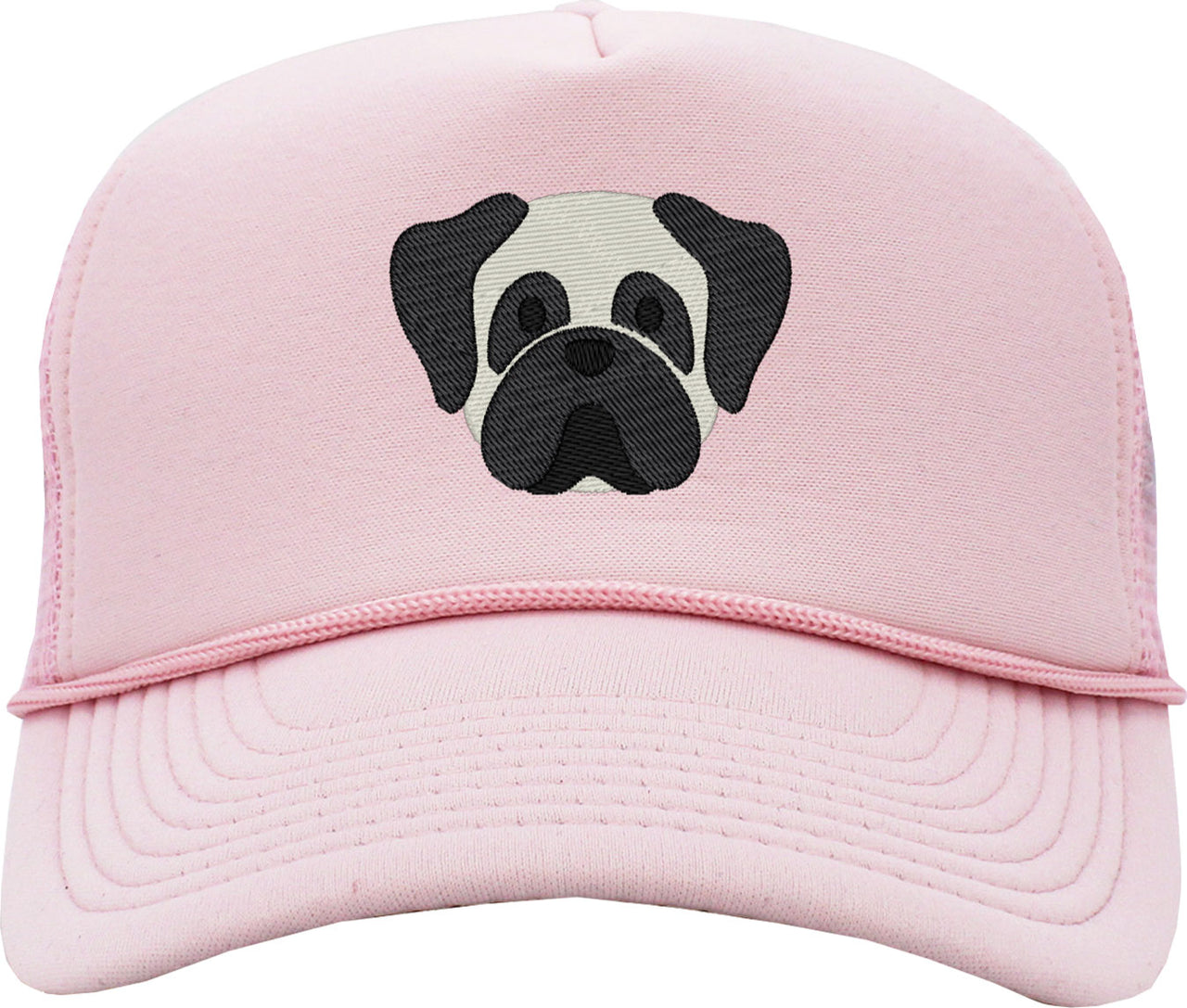 Pug Dog Face Foam Trucker Hat