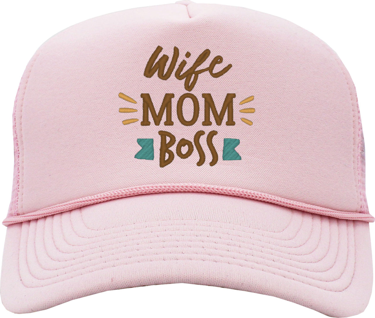 Wife Mom Boss Mother's Day Foam Trucker Hat