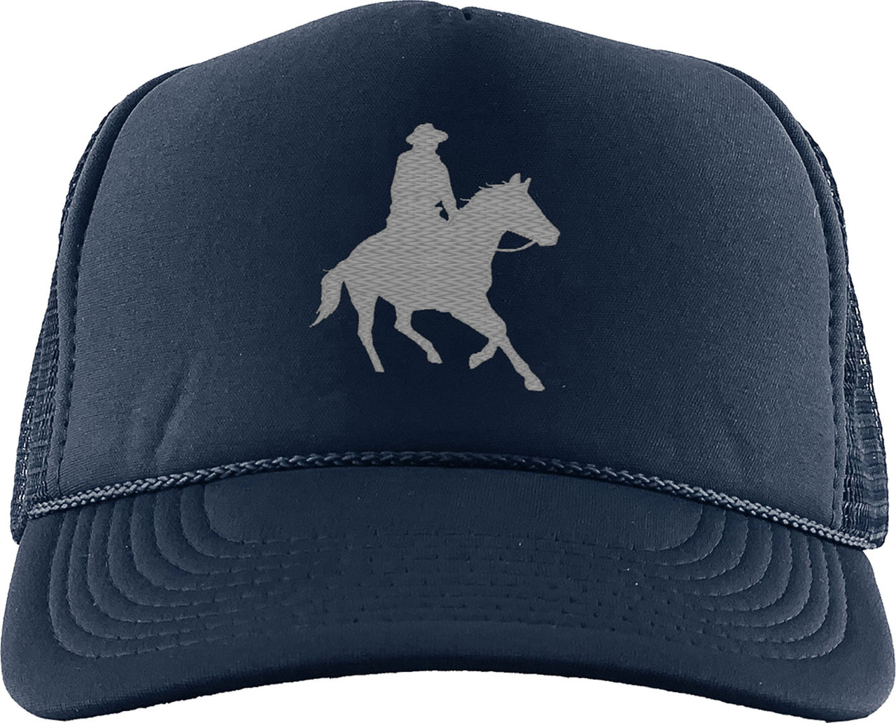 Cowboy And Horse Silhouette Foam Trucker Hat