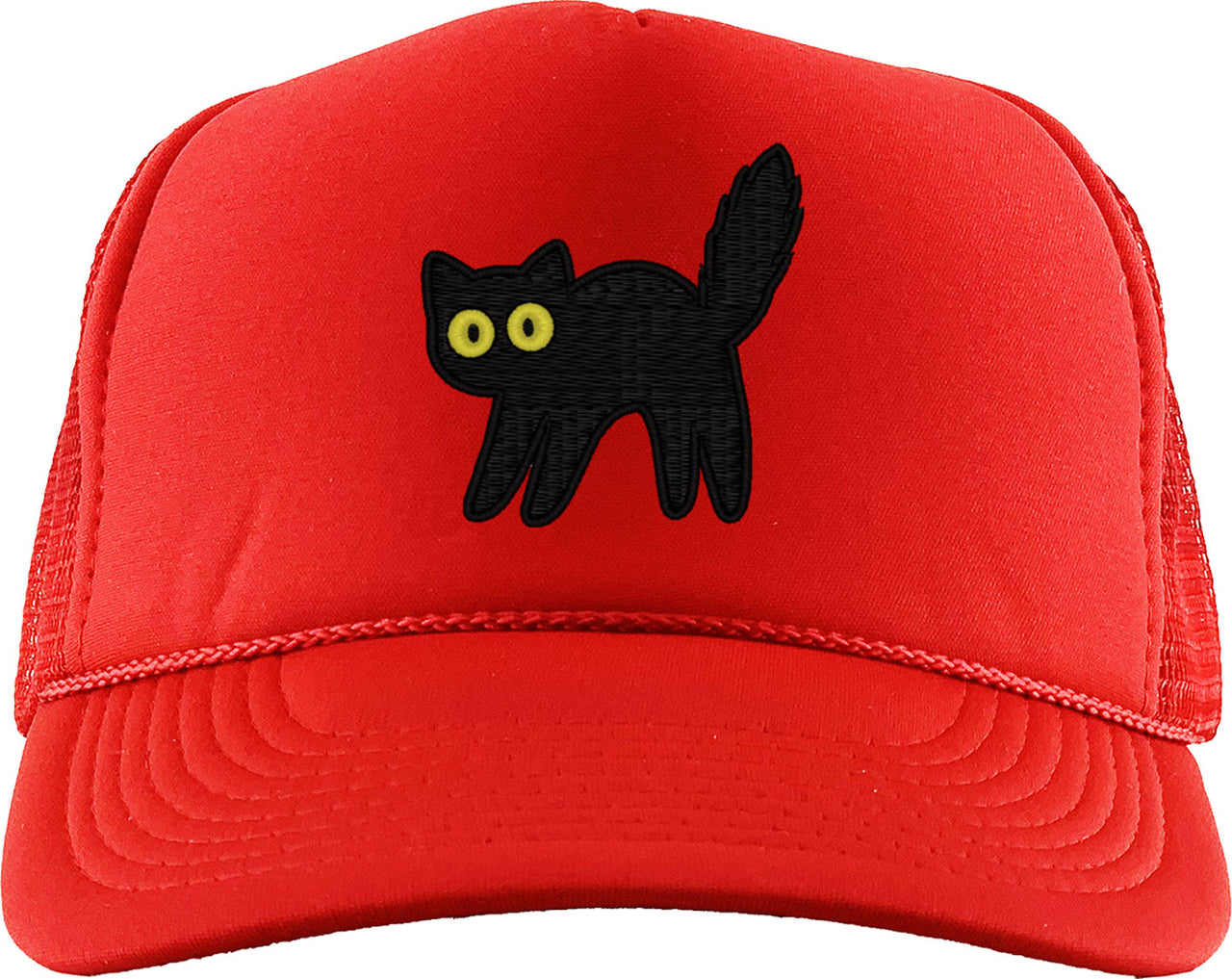 Black Cat Foam Trucker Hat