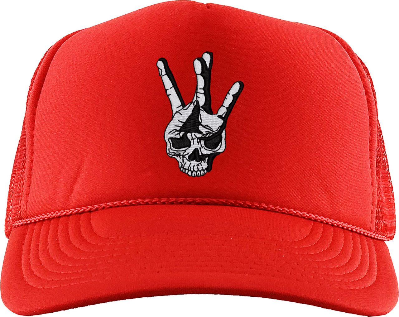 Hip Hop Skull Foam Trucker Hat