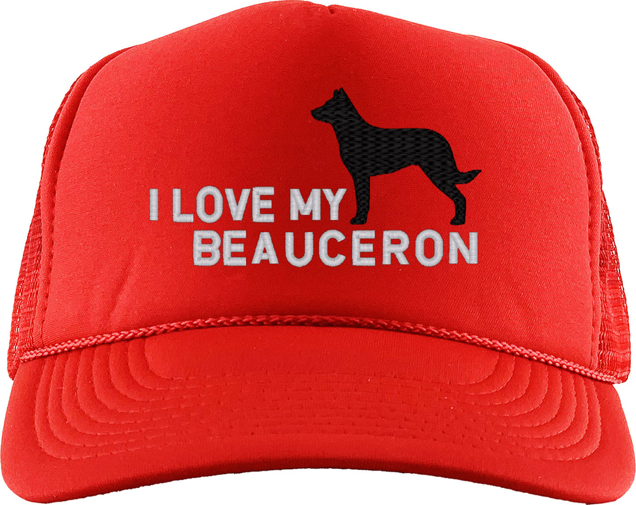 I Love My Beauceron Dog Foam Trucker Hat