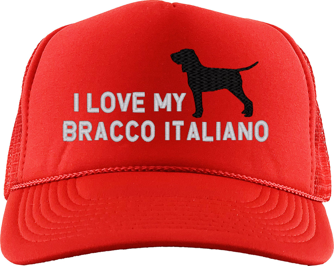 I Love My Bracco Italiano Dog Foam Trucker Hat