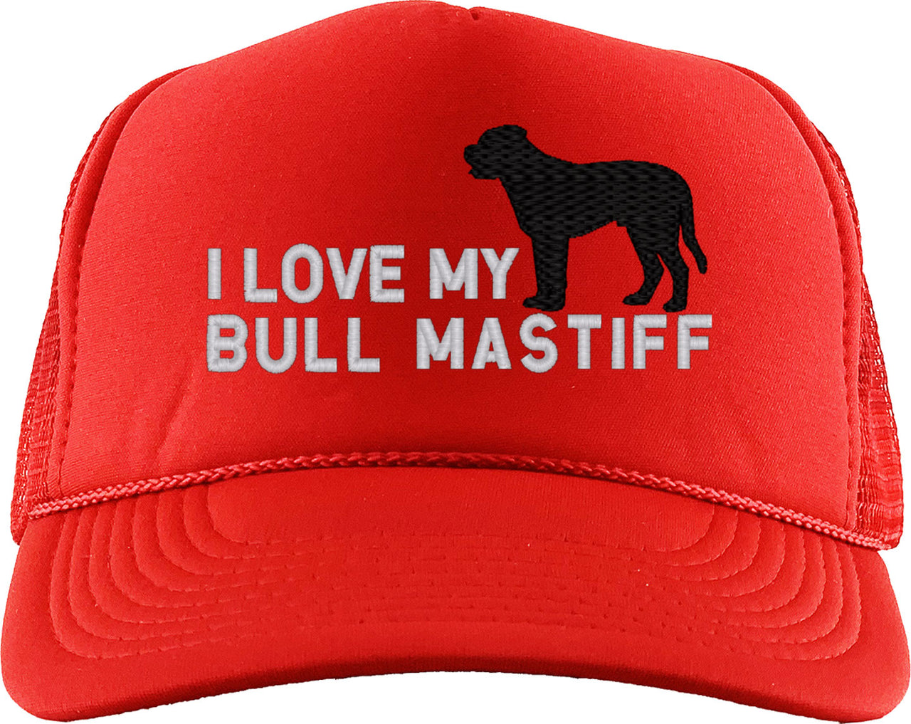 I Love My Bull Mastiff Dog Foam Trucker Hat