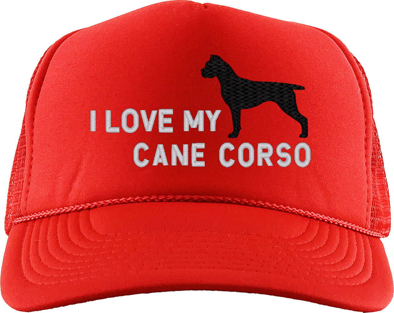 I Love My Cane Corso Dog Foam Trucker Hat