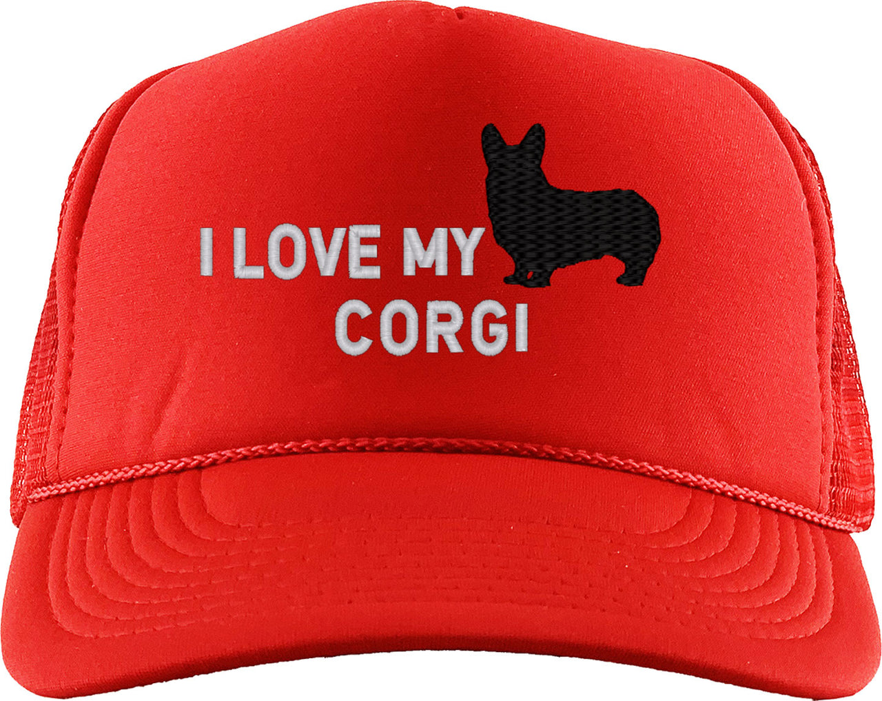 I Love My Corgi Dog Foam Trucker Hat